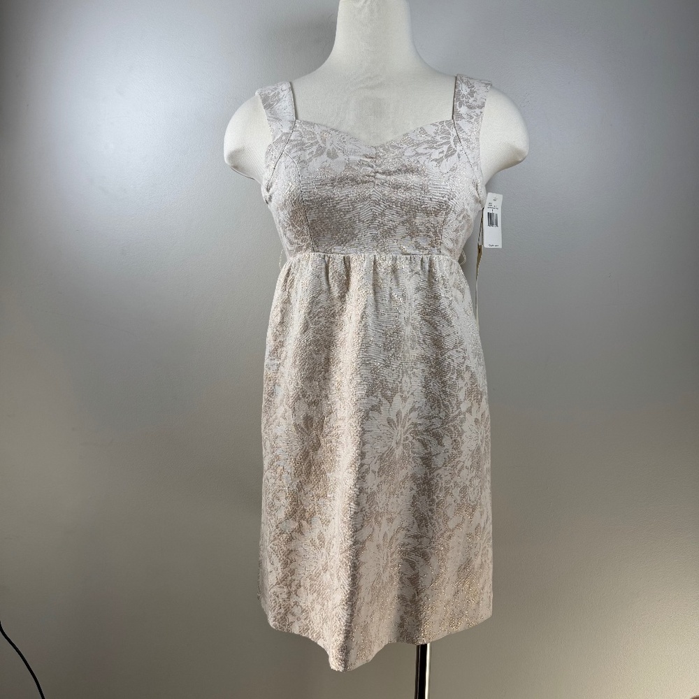 Guess Cream Floral Mini Dress